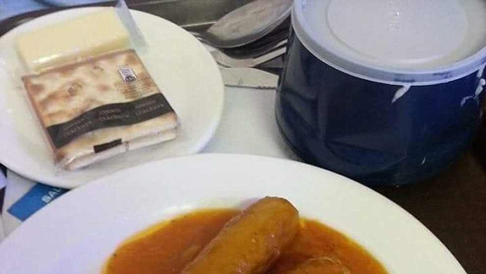 Nemocničná strava by mala byť zdravá. Fotku zachytili v Oxforde.