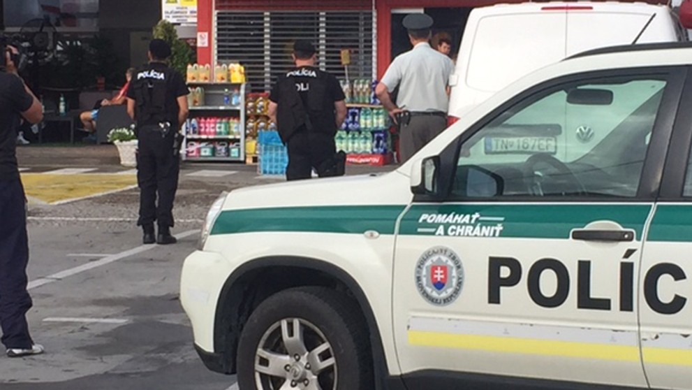 Prepad na čerpacej stanici pri Trenčíne.
