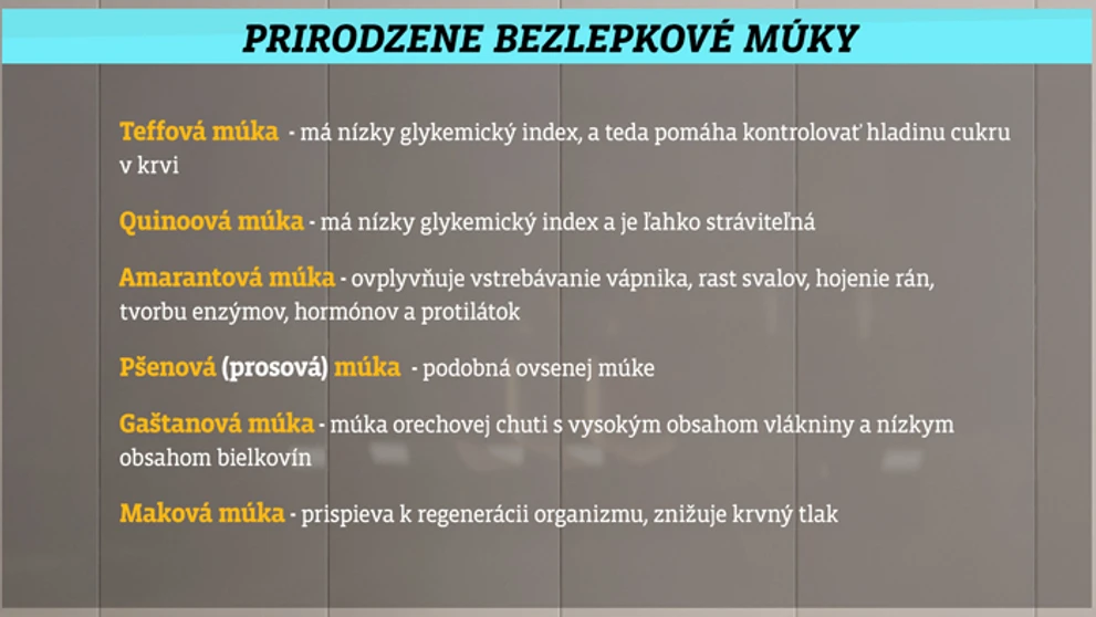 Bezlepkové múky.