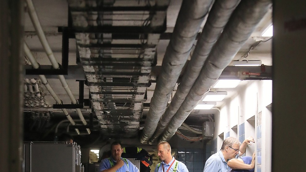 Zatopená nemocnica v Nových Zámkoch