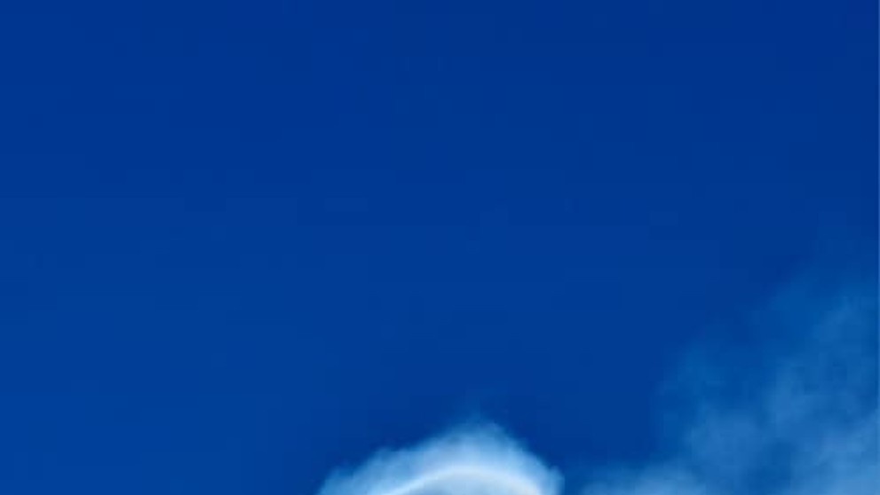 Kruhový oblak nad Etnou