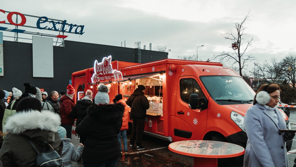 Coca-Cola Vianočný kamión v Bratislave