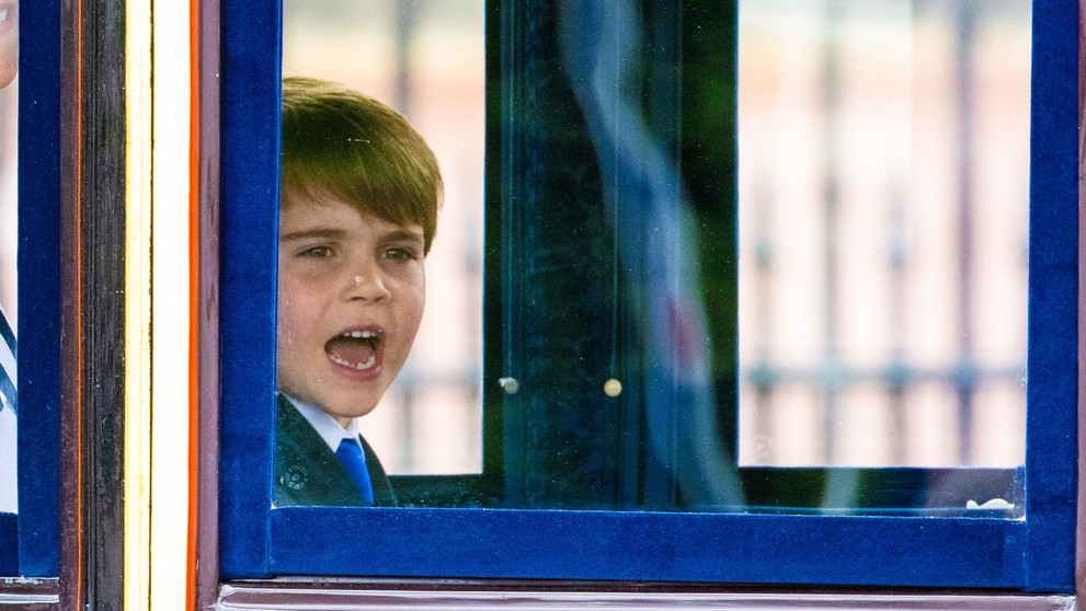 Princ Louis počas prehliadky