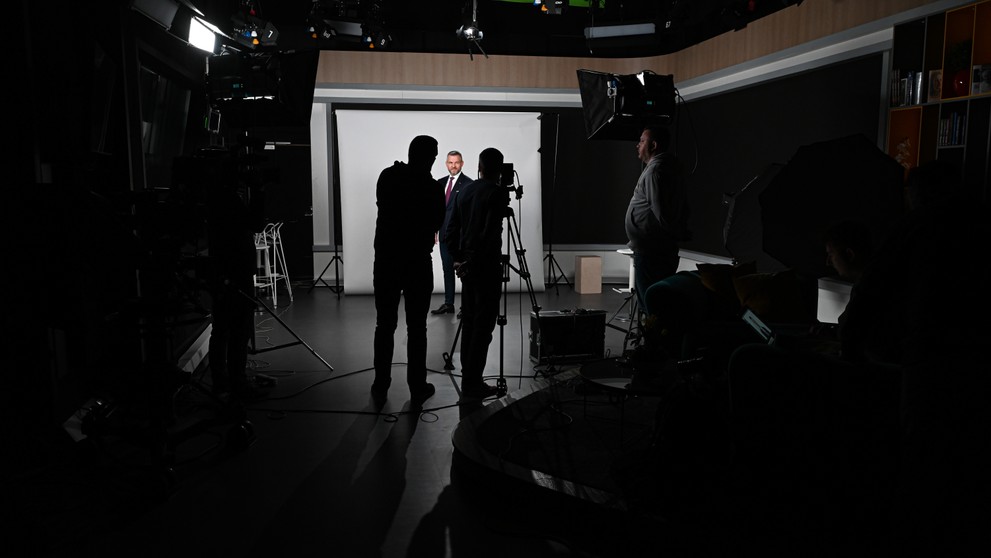 Media day s prezidentskými kandidátmi.