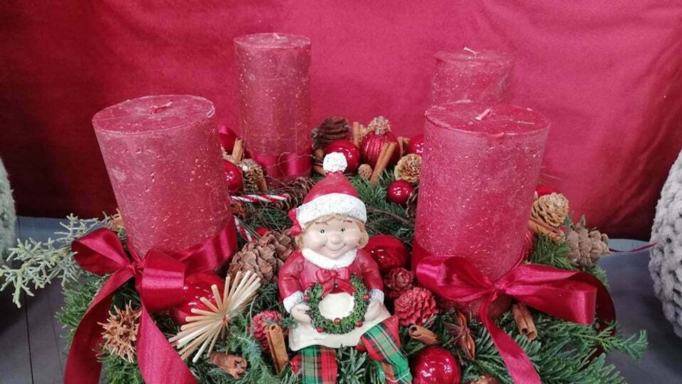 Adventný veniec od Silvie