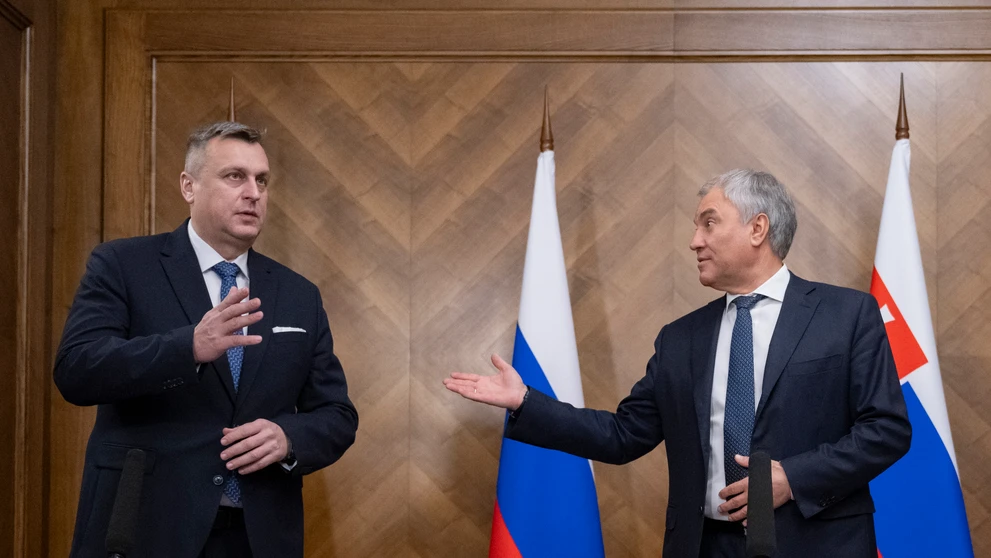 Podpredseda NR SR Andrej Danko sa v Moskve stretol s predsedom ruskejŠátnej Dumy Vjačeslavom Volodinom (3)