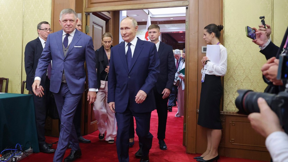 Robert Fico sa stretol s Vladimirom Putinom