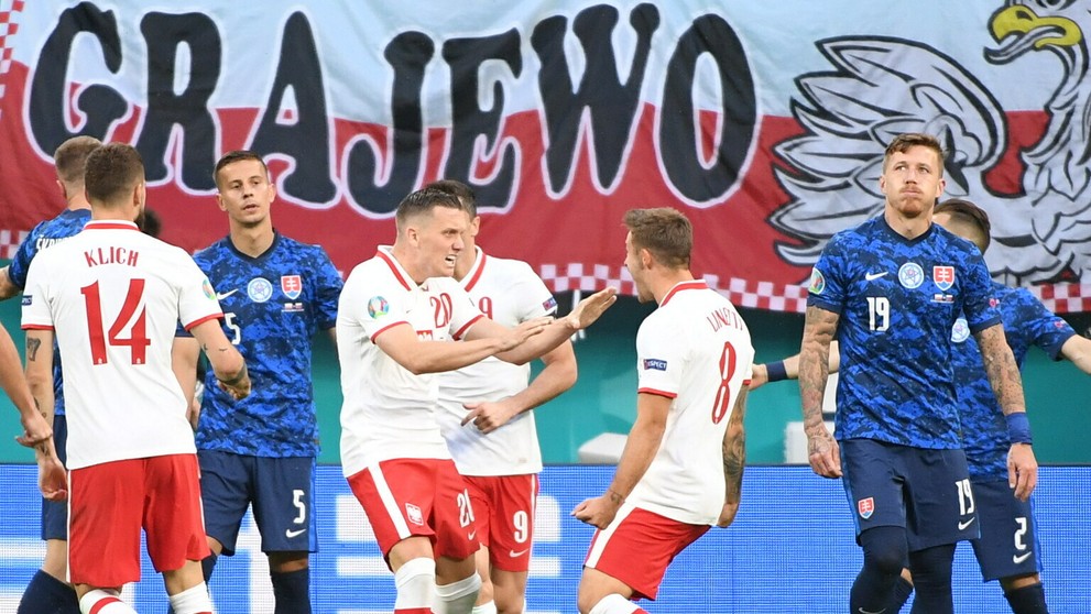 Radosť Poliakov z vyrovnania.