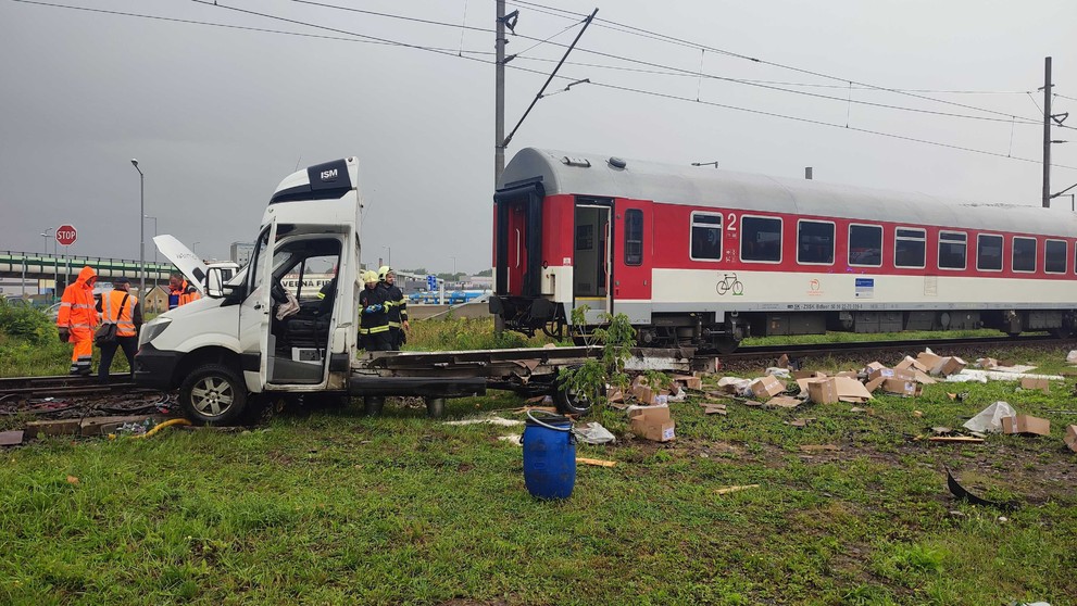 Snímky z miesta nehody