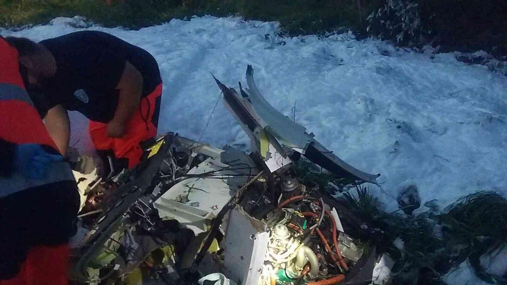 Pád malého lietadla