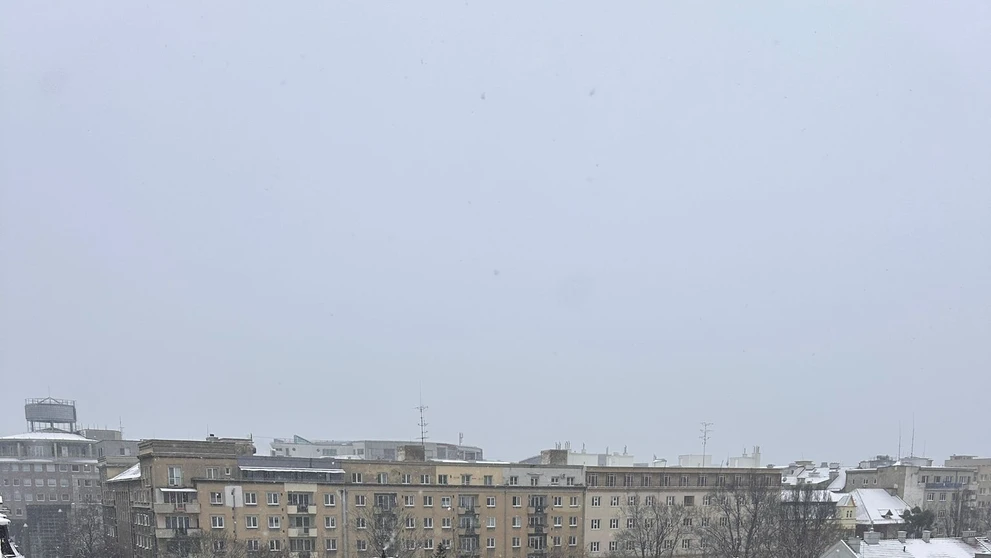 Zasnežená Bratislava.