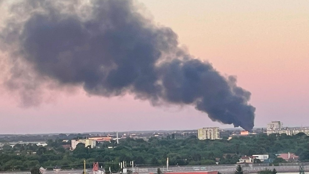 Požiar v Moste pri Bratislave.