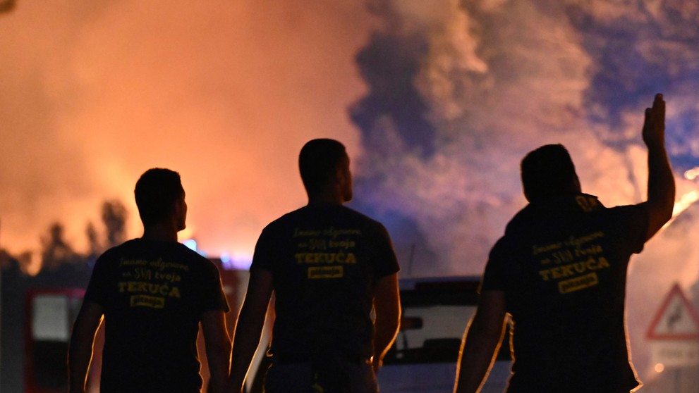 Rozsiahly požiar v Chorvátsku