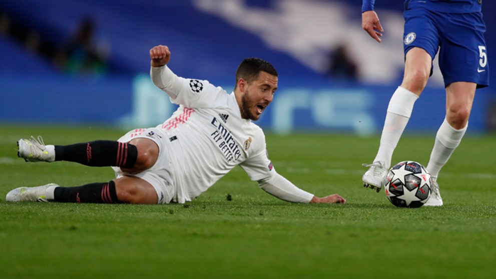 Hráč Real Madrid Eden Hazard.
