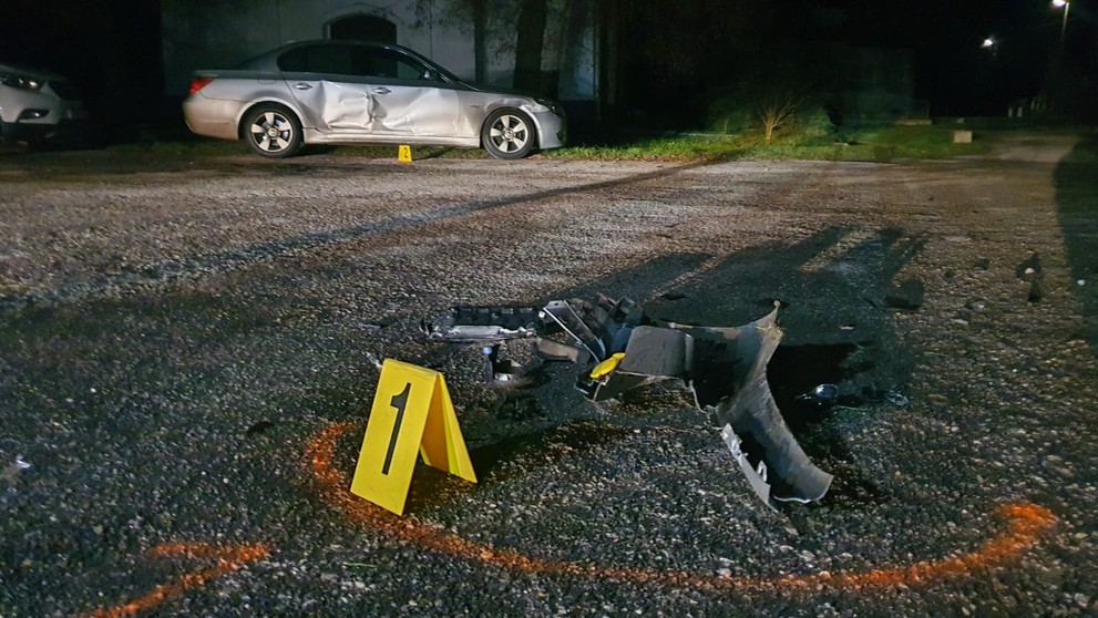 Auto, ktoré vodič poškodil krátko pred tragickou nehodou.