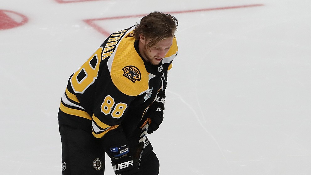 David Pastrňák z Bostonu v Súťaži zručností v rámci All star víkendu NHL.