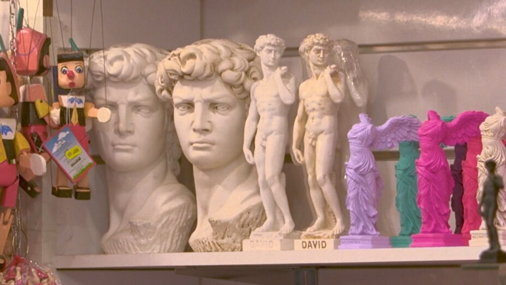 Kontroverzné suveníry vo Florencii.