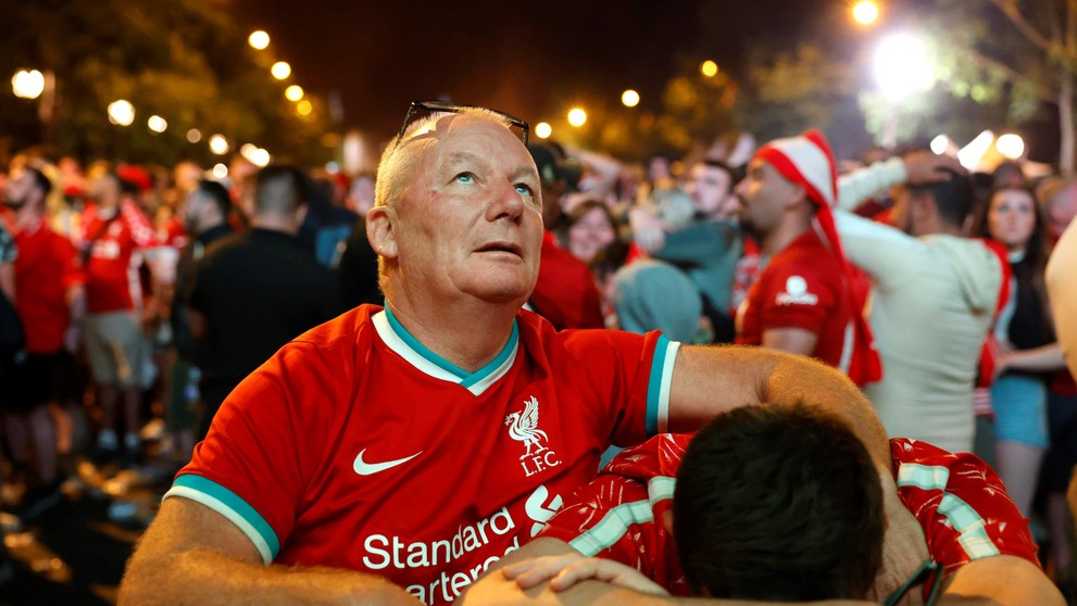 Fanúšikovia FC Liverpool.