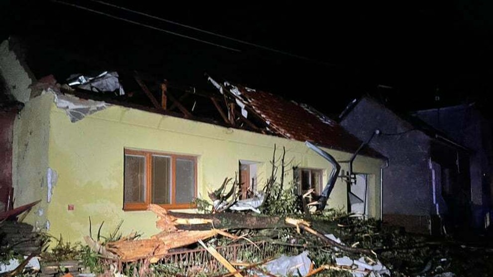 Zábery z obce Hrušky.