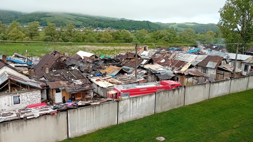 Požiar v Stropkove.