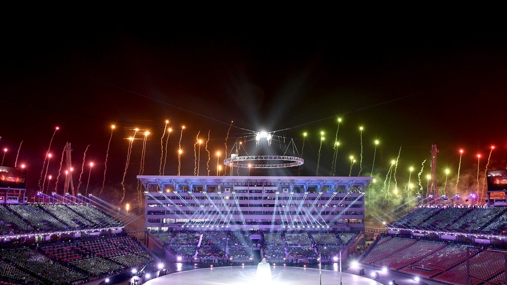 Deti účinkujú na otváracom ceremoniáli ZOH 2018.