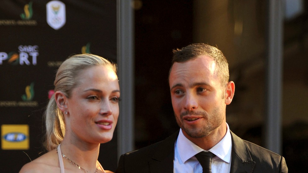 Oscar Pistorius so zosnulou priateľkou.