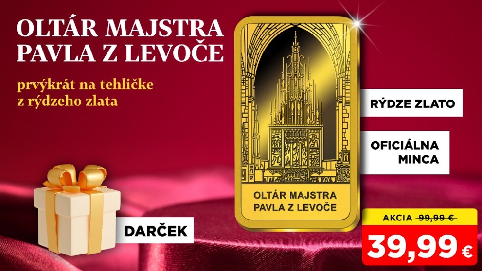 Oltár Majstra Pavla z Levoče na tehličke z rýdzeho zlata