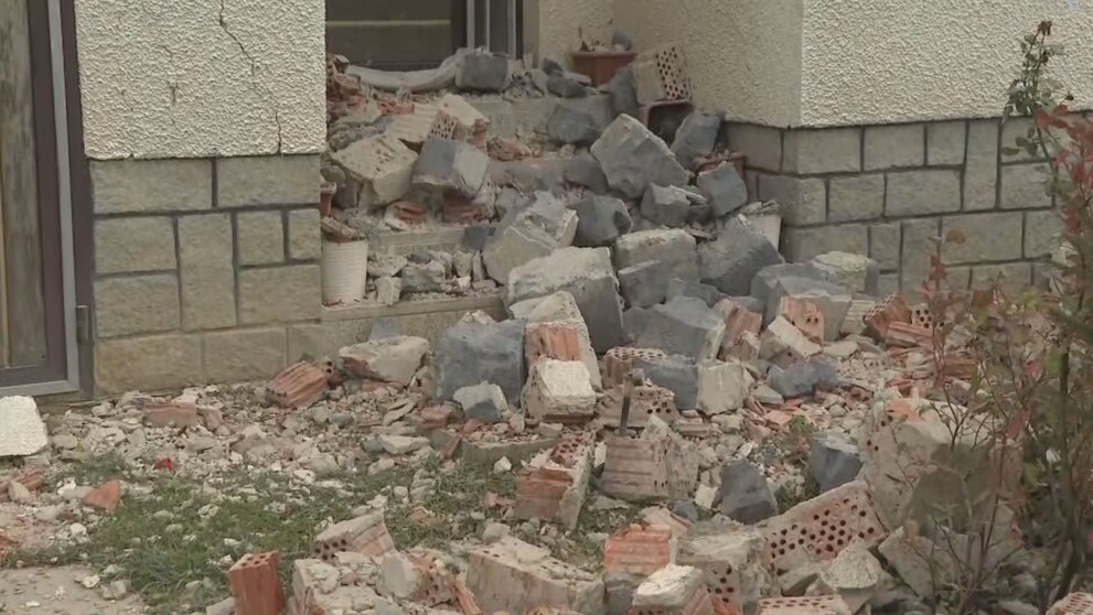 Po zemetrasení v obci Ďapalovce