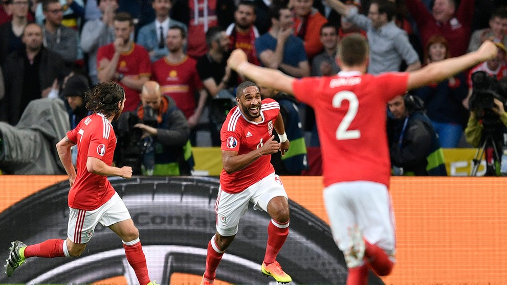 Snímky zo zápasu Belgicko - Wales