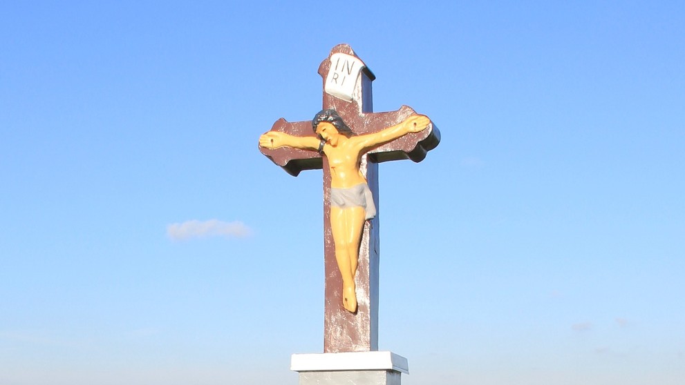 Zbabraná reštaurácia svätyne v Poľsku.