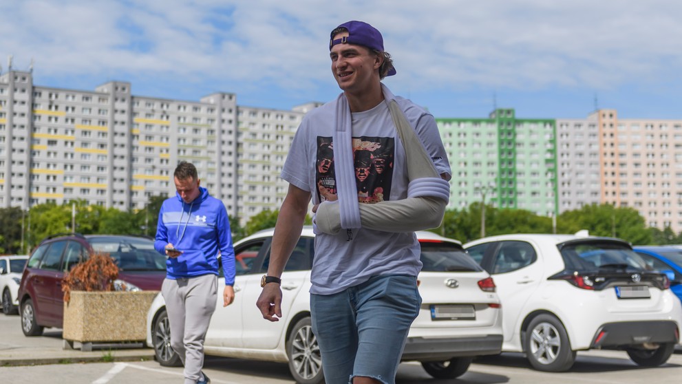 Martin Pospíšil pred vyšetrením v Bratislave.