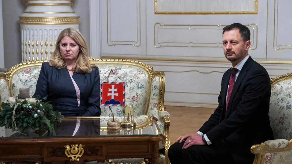 Zuzana Čaputová a Eduard Heger.
