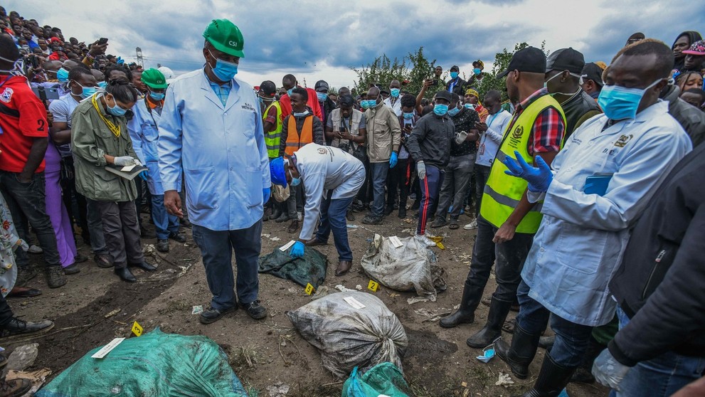Na skládke v Keni našli pozostatky ľudských tiel.
