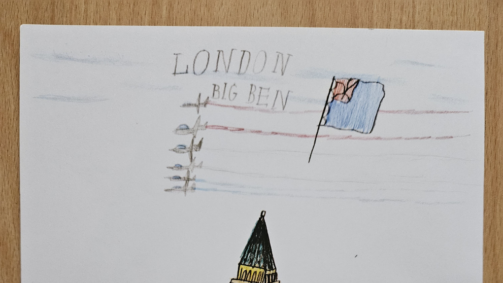 Martinkova kresba pre kráľa Karola III.