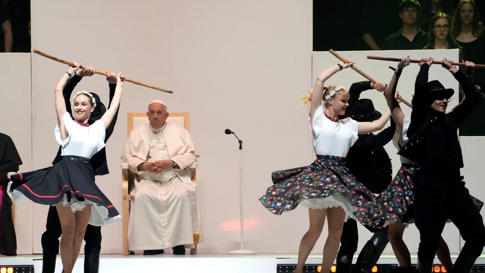 Pápež v Budapešti.