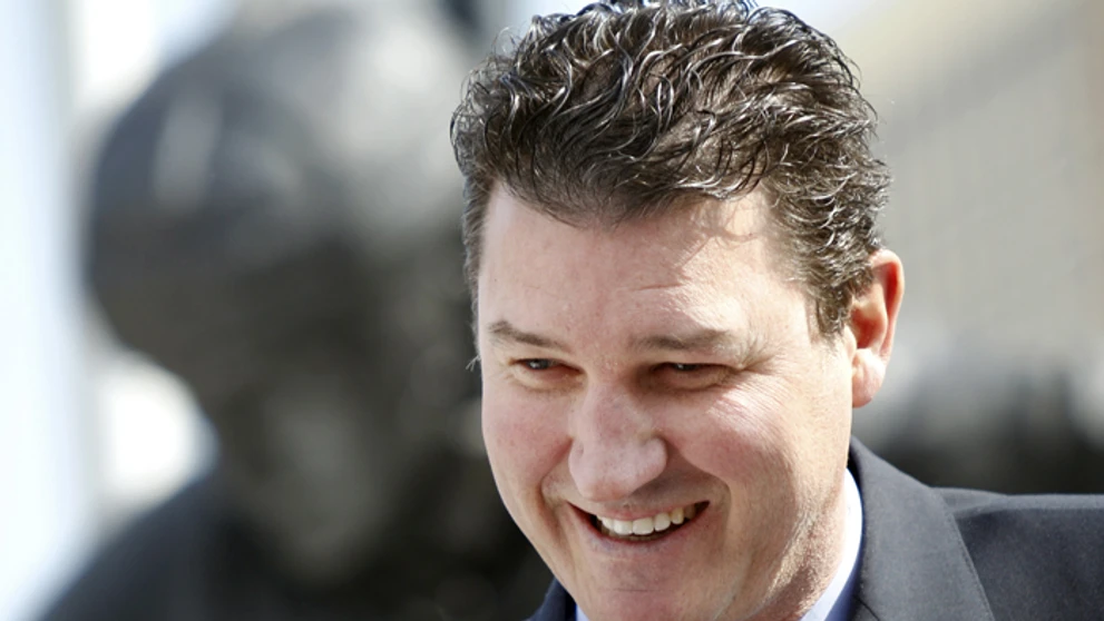 Bývalý hráč a súčasný majiteľ Pittburghu Penguins Mario Lemieux (7. marca 2012)