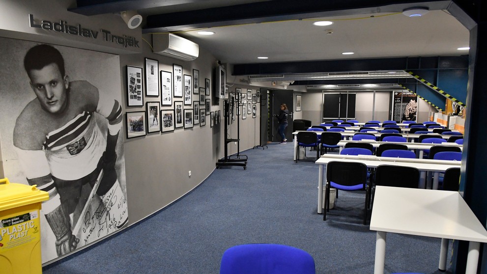 Bezpečnostný rám v košickej Steel aréne.