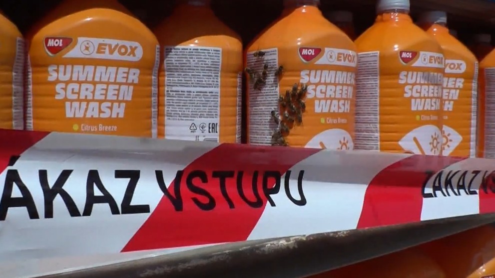 Muž vypustil z auta včely a odišiel