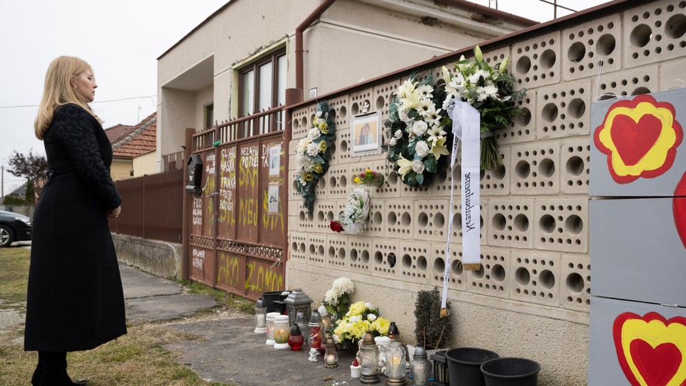 Zuzana Čaputová si uctila pamiatku Jána Kuciaka a Martiny Kušnírovej