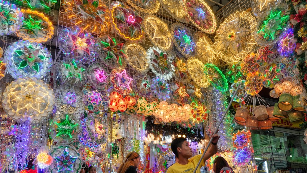 Vianočná výzdoba na Filipínach.