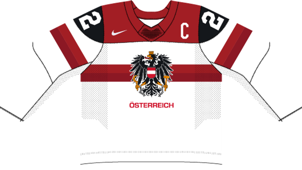 Domáci dres Rakúska.