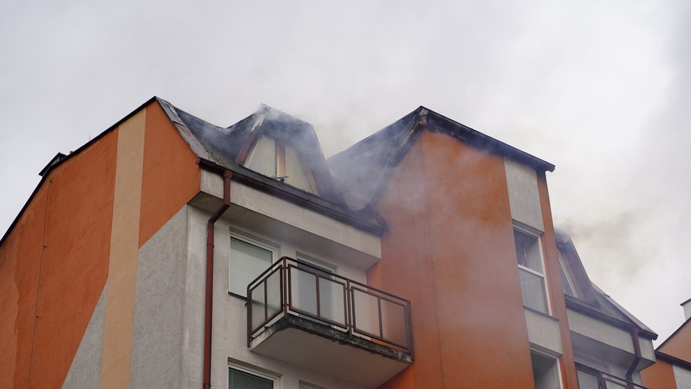 Požiar na sídlisku v Žiline.