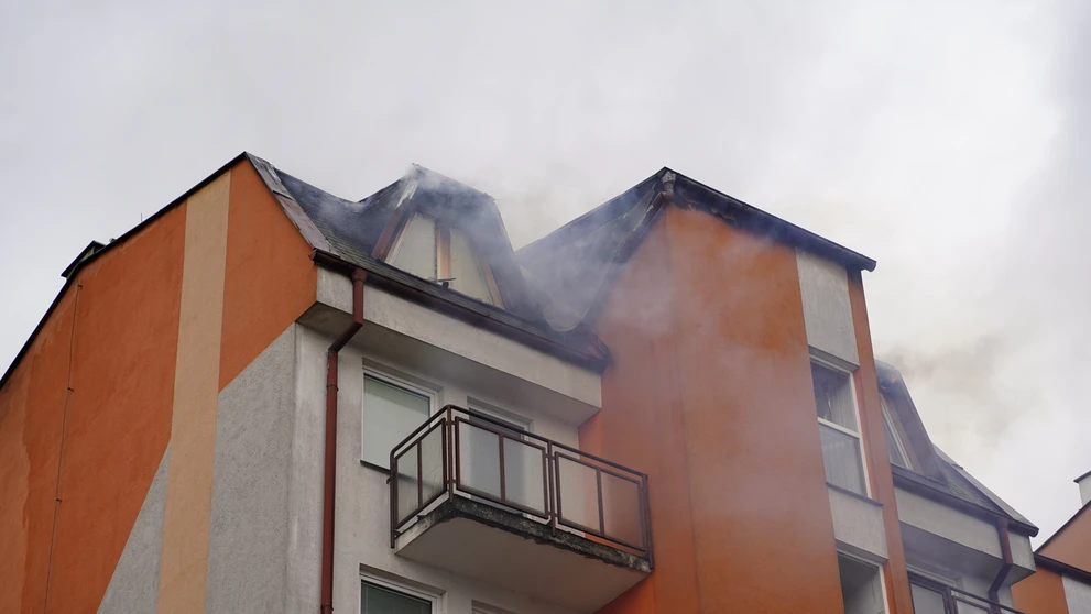 Požiar na sídlisku v Žiline.