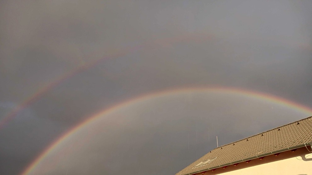 Dvojitá dúha nad Stupavou