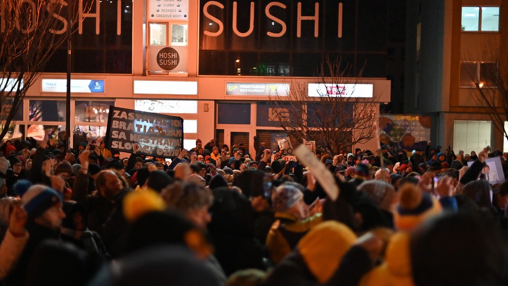 Občiansky protest v Poprade