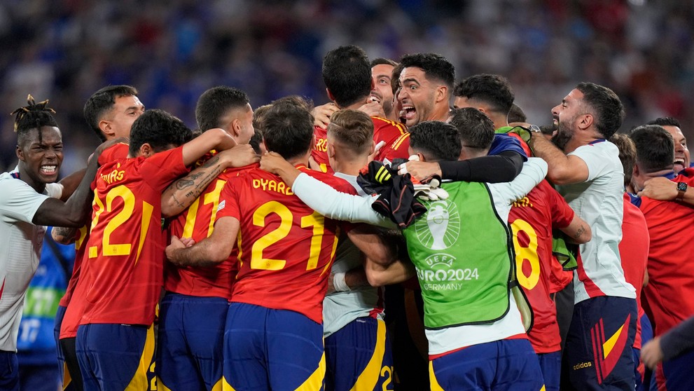 Radosť Španielska po postupe do finále