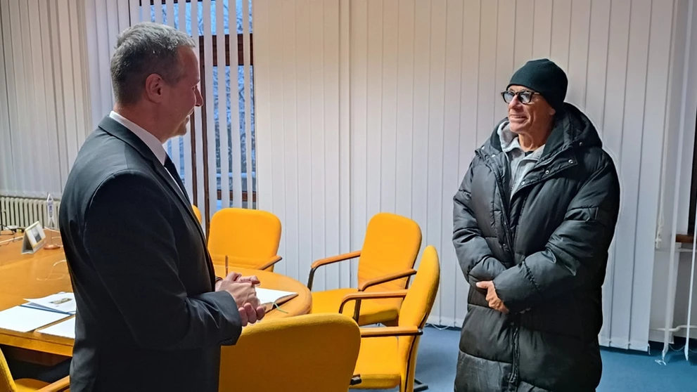 Jean-Claude van Damme v Michalovciach.