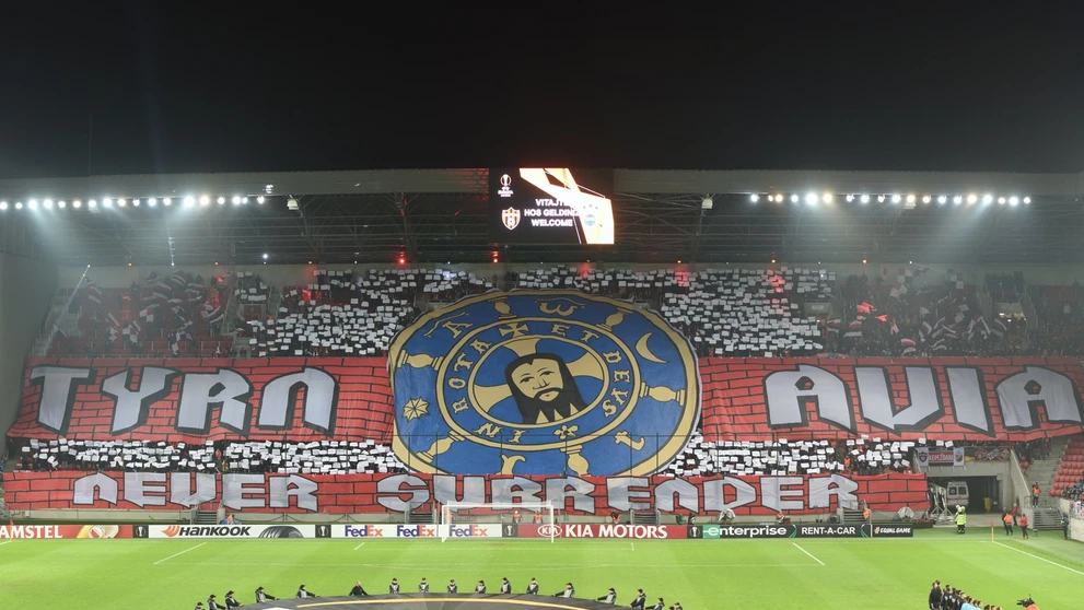 Fanúšikovia Trnavy pred duelom EL proti Fenerbahce.