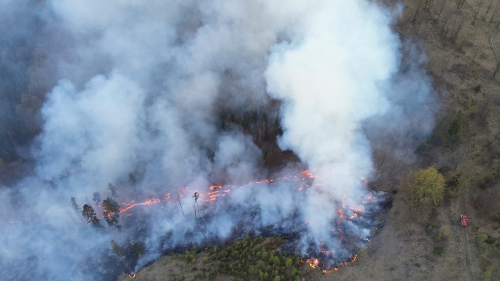 Rozsiahly požiar na Kysuciach.