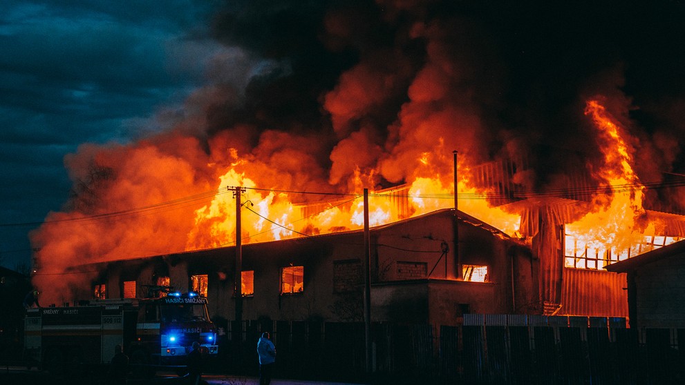 Veľký požiar v Spišských Tomášovciach.